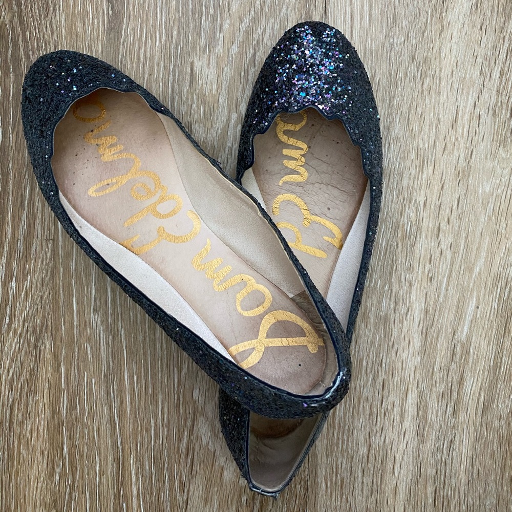 Sam Edelman Alaine glitter flats, 5.5